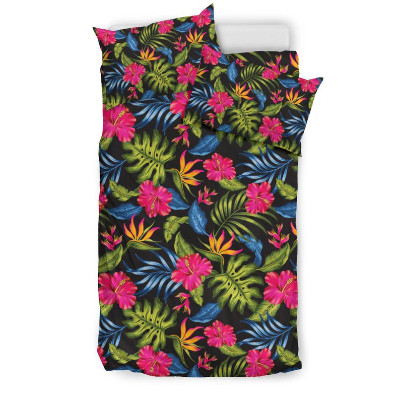 Bird Of Paradise Pattern Print Design BOP014 Duvet Cover Bedding Set-JORJUNE.COM