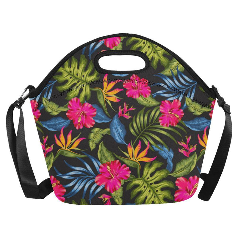 Bird Of Paradise Pattern Print Design BOP014 Neoprene Lunch Bag-JorJune