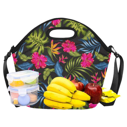 Bird Of Paradise Pattern Print Design BOP014 Neoprene Lunch Bag-JorJune