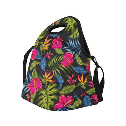 Bird Of Paradise Pattern Print Design BOP014 Neoprene Lunch Bag-JorJune