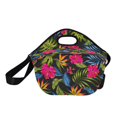 Bird Of Paradise Pattern Print Design BOP014 Neoprene Lunch Bag-JorJune