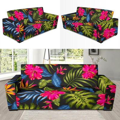 Bird Of Paradise Pattern Print Design BOP014 Sofa Slipcover-JORJUNE.COM