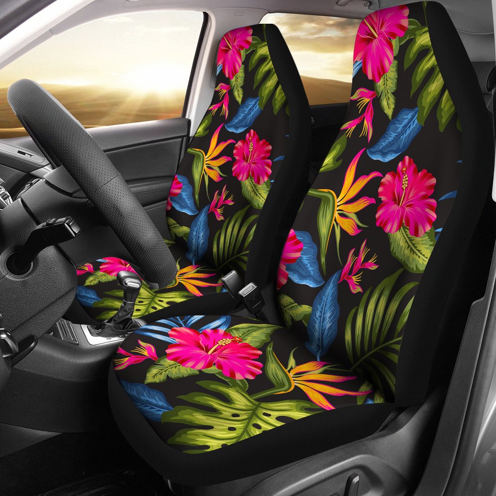 Bird Of Paradise Pattern Print Design BOP014 Universal Fit Car Seat Covers