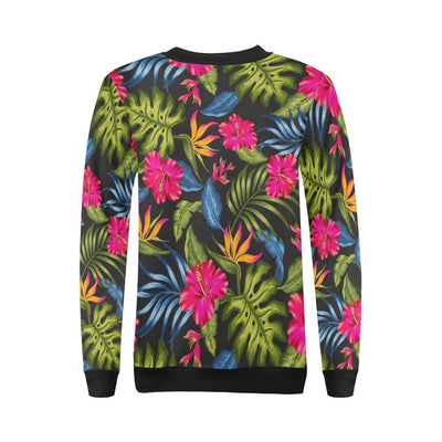Bird Of Paradise Pattern Print Design BOP014 Women Long Sleeve Sweatshirt-JorJune