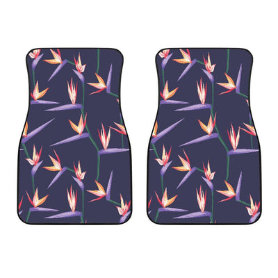 Bird Of Paradise Pattern Print Design BOP015 Car Floor Mats-JorJune