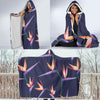 Bird Of Paradise Pattern Print Design BOP015 Hooded Blanket-JORJUNE.COM