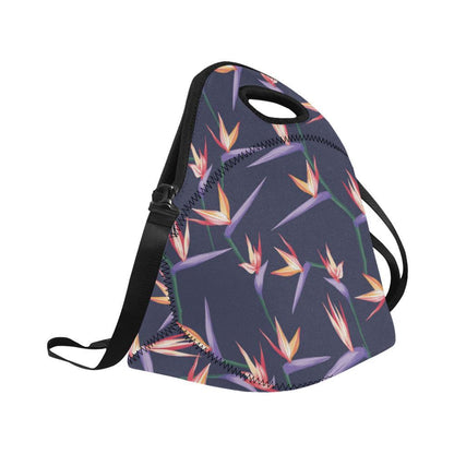 Bird Of Paradise Pattern Print Design BOP015 Neoprene Lunch Bag-JorJune