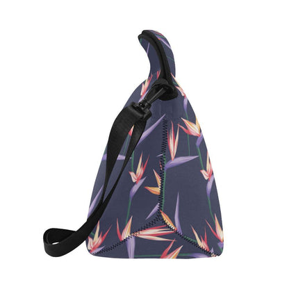 Bird Of Paradise Pattern Print Design BOP015 Neoprene Lunch Bag-JorJune