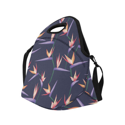 Bird Of Paradise Pattern Print Design BOP015 Neoprene Lunch Bag-JorJune