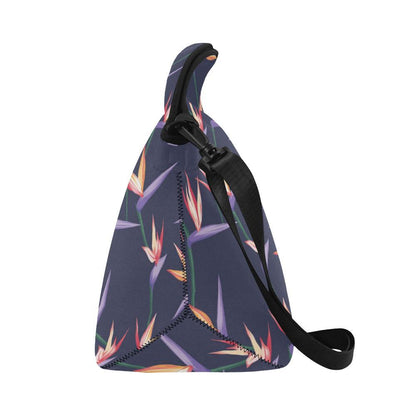 Bird Of Paradise Pattern Print Design BOP015 Neoprene Lunch Bag-JorJune