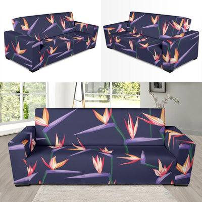 Bird Of Paradise Pattern Print Design BOP015 Sofa Slipcover-JORJUNE.COM