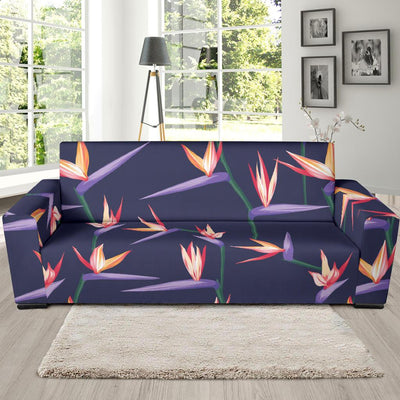 Bird Of Paradise Pattern Print Design BOP015 Sofa Slipcover-JORJUNE.COM