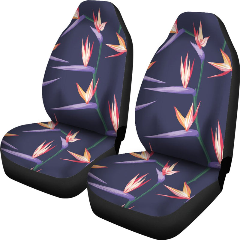 Bird Of Paradise Pattern Print Design BOP015 Universal Fit Car Seat Covers