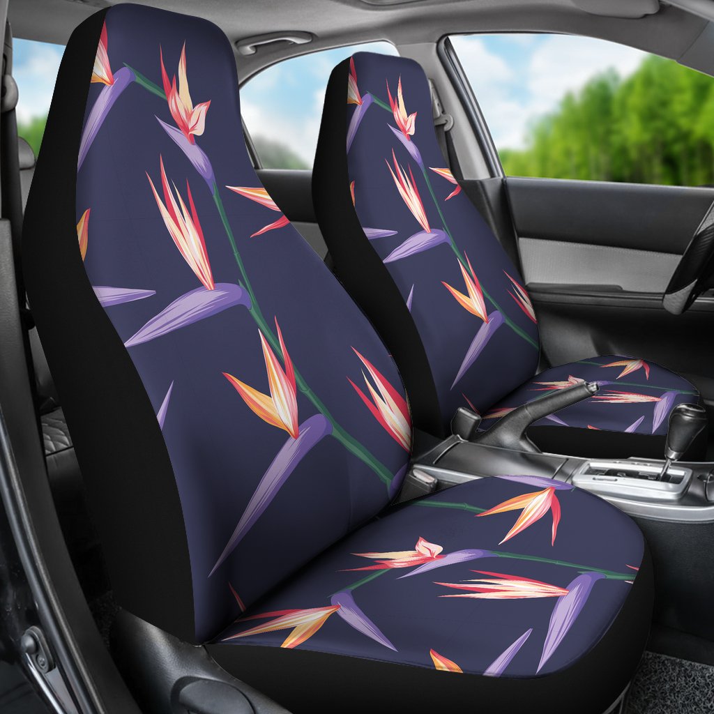 Bird Of Paradise Pattern Print Design BOP015 Universal Fit Car Seat Covers