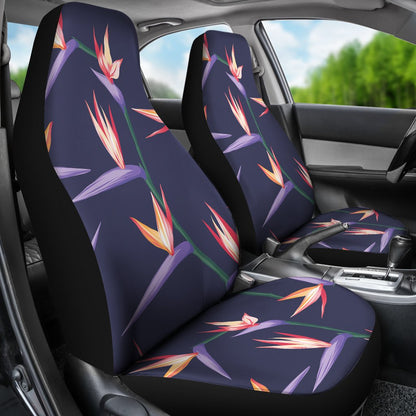 Bird Of Paradise Pattern Print Design BOP015 Universal Fit Car Seat Covers