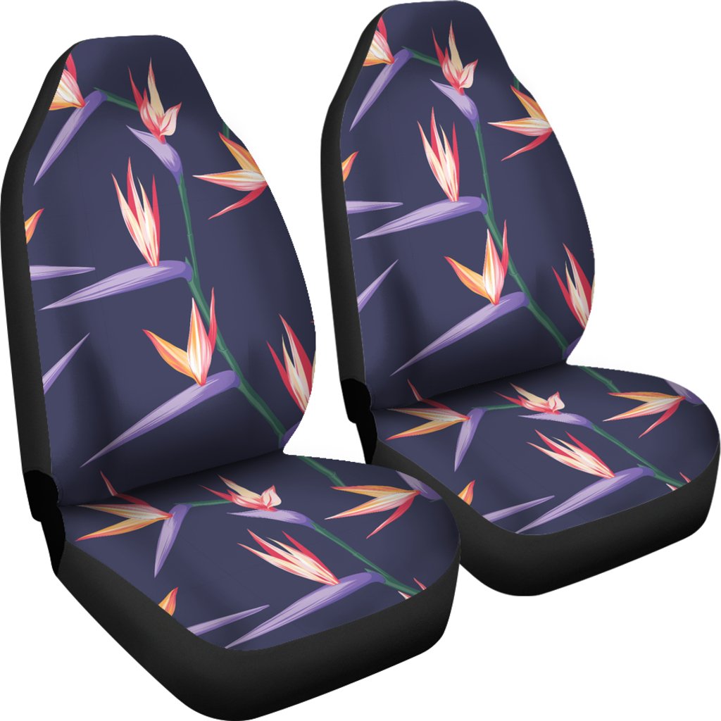 Bird Of Paradise Pattern Print Design BOP015 Universal Fit Car Seat Covers