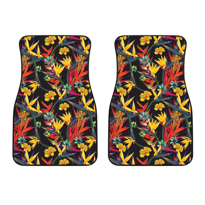 Bird Of Paradise Pattern Print Design BOP016 Car Floor Mats-JorJune