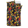 Bird Of Paradise Pattern Print Design BOP016 Duvet Cover Bedding Set-JORJUNE.COM