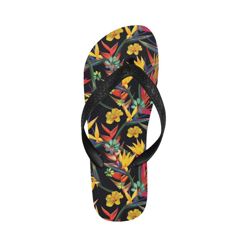 Bird Of Paradise Pattern Print Design BOP016 Flip Flops-JorJune