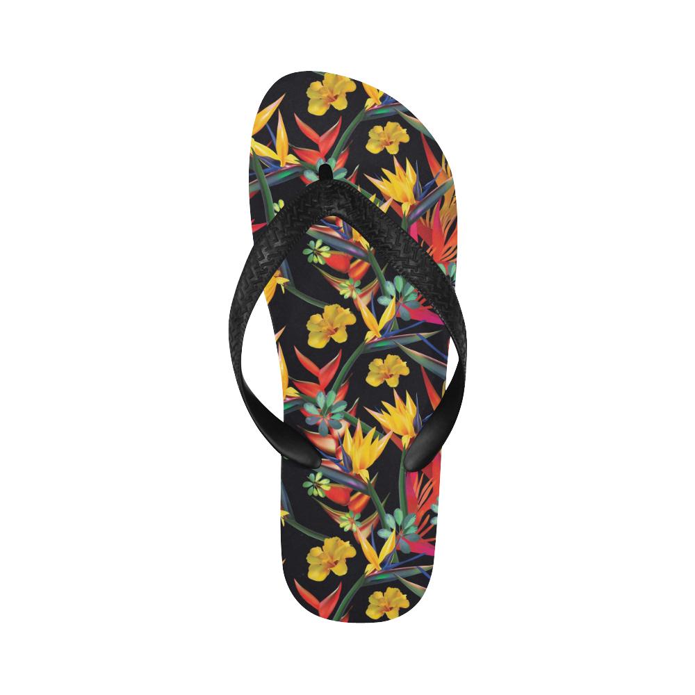 Bird Of Paradise Pattern Print Design BOP016 Flip Flops-JorJune