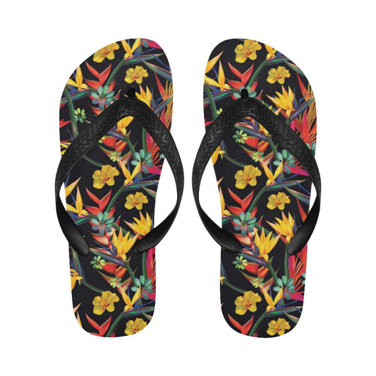 Bird Of Paradise Pattern Print Design BOP016 Flip Flops-JorJune