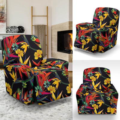 Bird Of Paradise Pattern Print Design BOP016 Recliner Slipcover-JORJUNE.COM