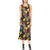 Bird Of Paradise Pattern Print Design BOP016 Sleeveless Open Fork Long Dress