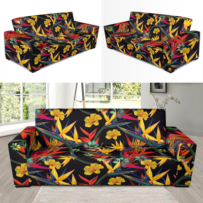 Bird Of Paradise Pattern Print Design BOP016 Sofa Slipcover-JORJUNE.COM