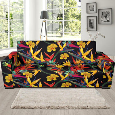 Bird Of Paradise Pattern Print Design BOP016 Sofa Slipcover-JORJUNE.COM