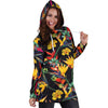 Bird Of Paradise Pattern Print Design BOP016 Women Hoodie Dress