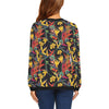 Bird Of Paradise Pattern Print Design BOP016 Women Long Sleeve Sweatshirt-JorJune