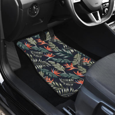 Bird Of Paradise Pattern Print Design BOP02 Car Floor Mats-JorJune