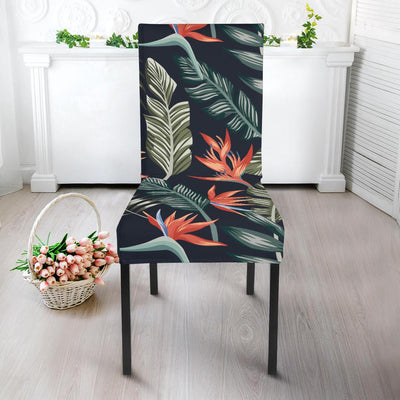 Bird Of Paradise Pattern Print Design BOP02 Dining Chair Slipcover-JORJUNE.COM