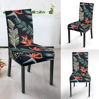 Bird Of Paradise Pattern Print Design BOP02 Dining Chair Slipcover-JORJUNE.COM