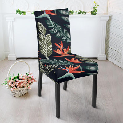 Bird Of Paradise Pattern Print Design BOP02 Dining Chair Slipcover-JORJUNE.COM