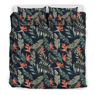 Bird Of Paradise Pattern Print Design BOP02 Duvet Cover Bedding Set-JORJUNE.COM