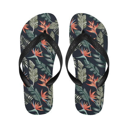 Bird Of Paradise Pattern Print Design BOP02 Flip Flops-JorJune