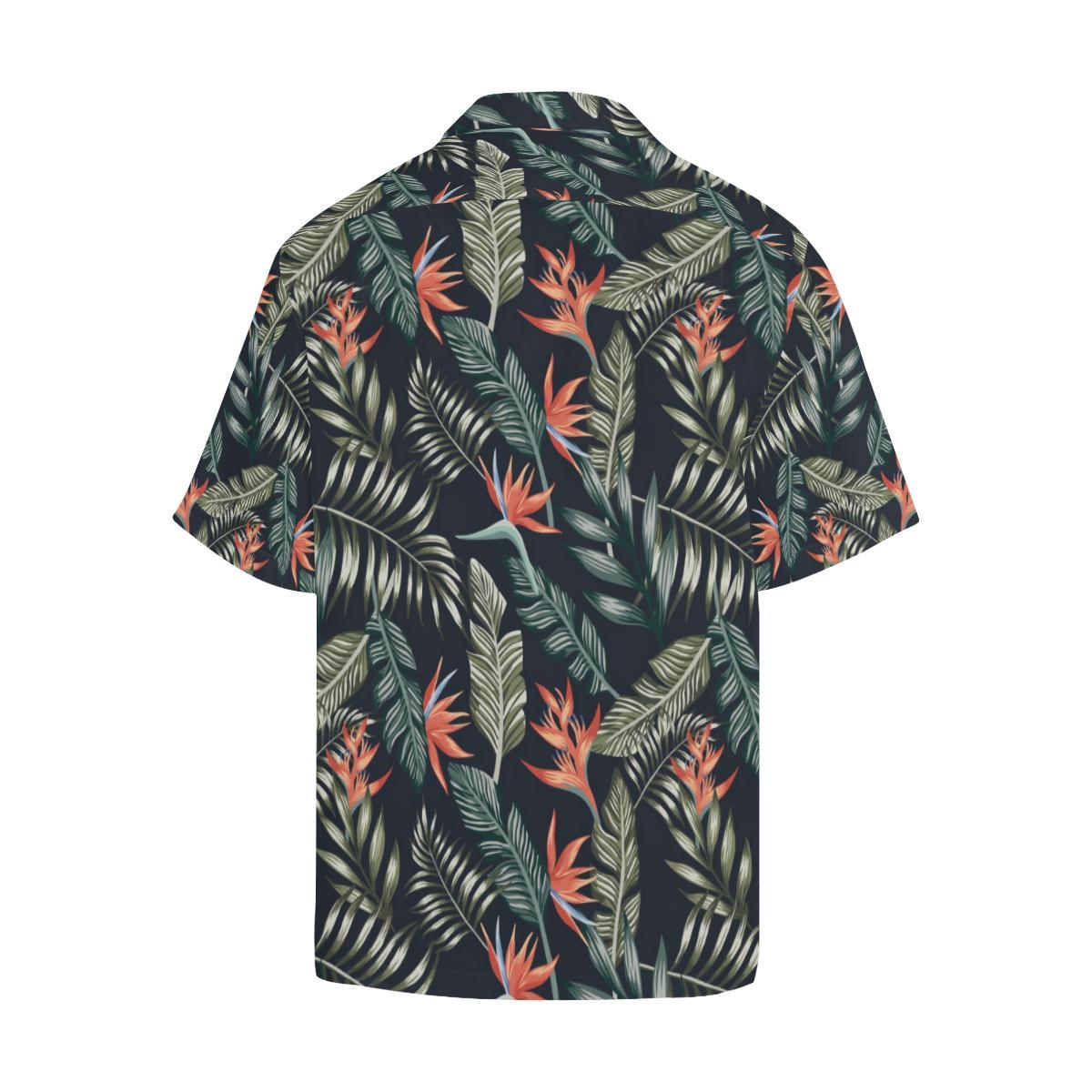 Bird Of Paradise Pattern Print Design BOP02 Men Hawaiian Shirt-JorJune