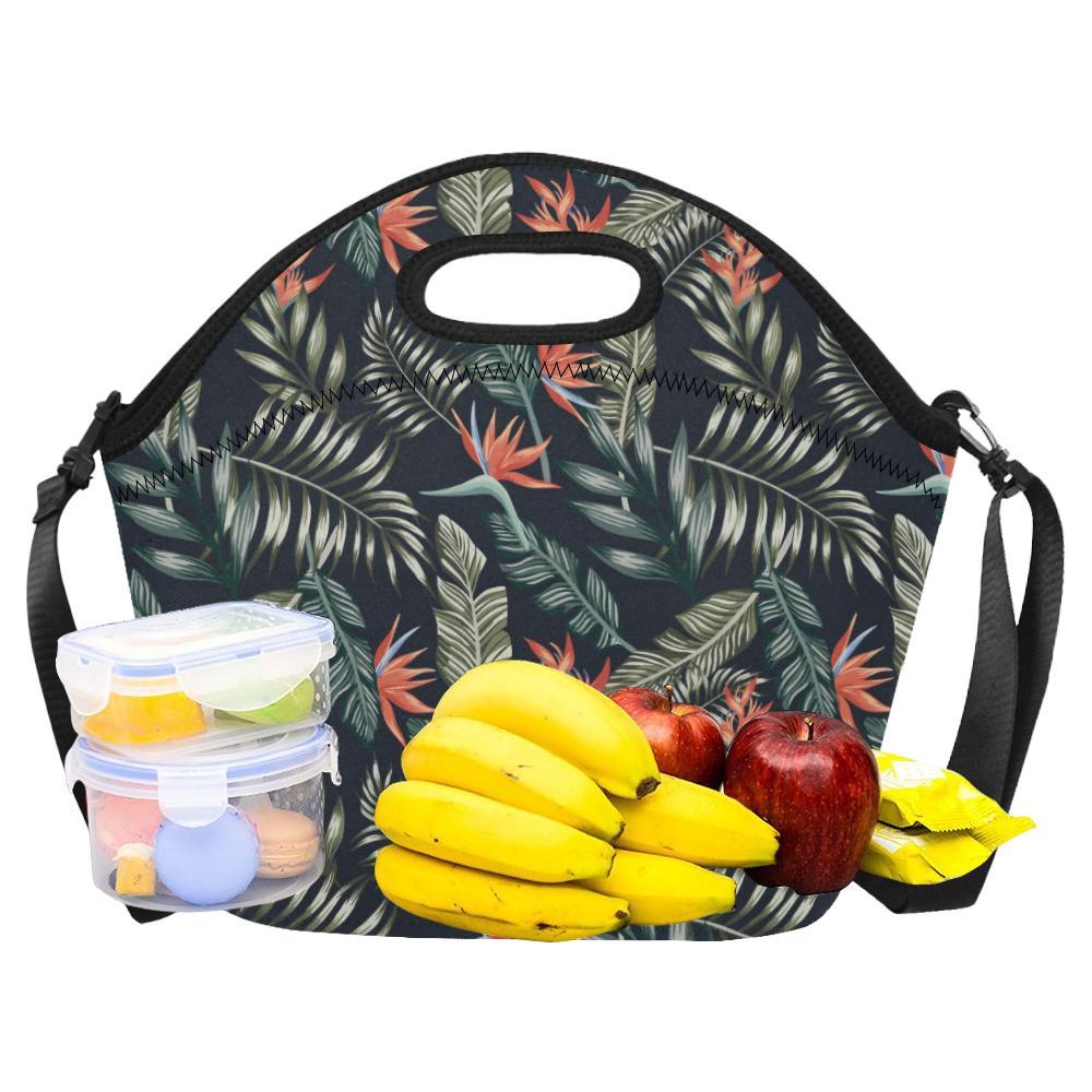 Bird Of Paradise Pattern Print Design BOP02 Neoprene Lunch Bag-JorJune