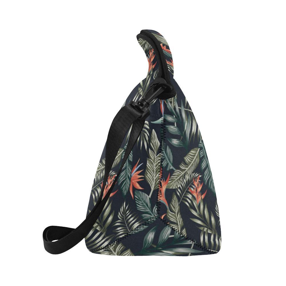 Bird Of Paradise Pattern Print Design BOP02 Neoprene Lunch Bag-JorJune