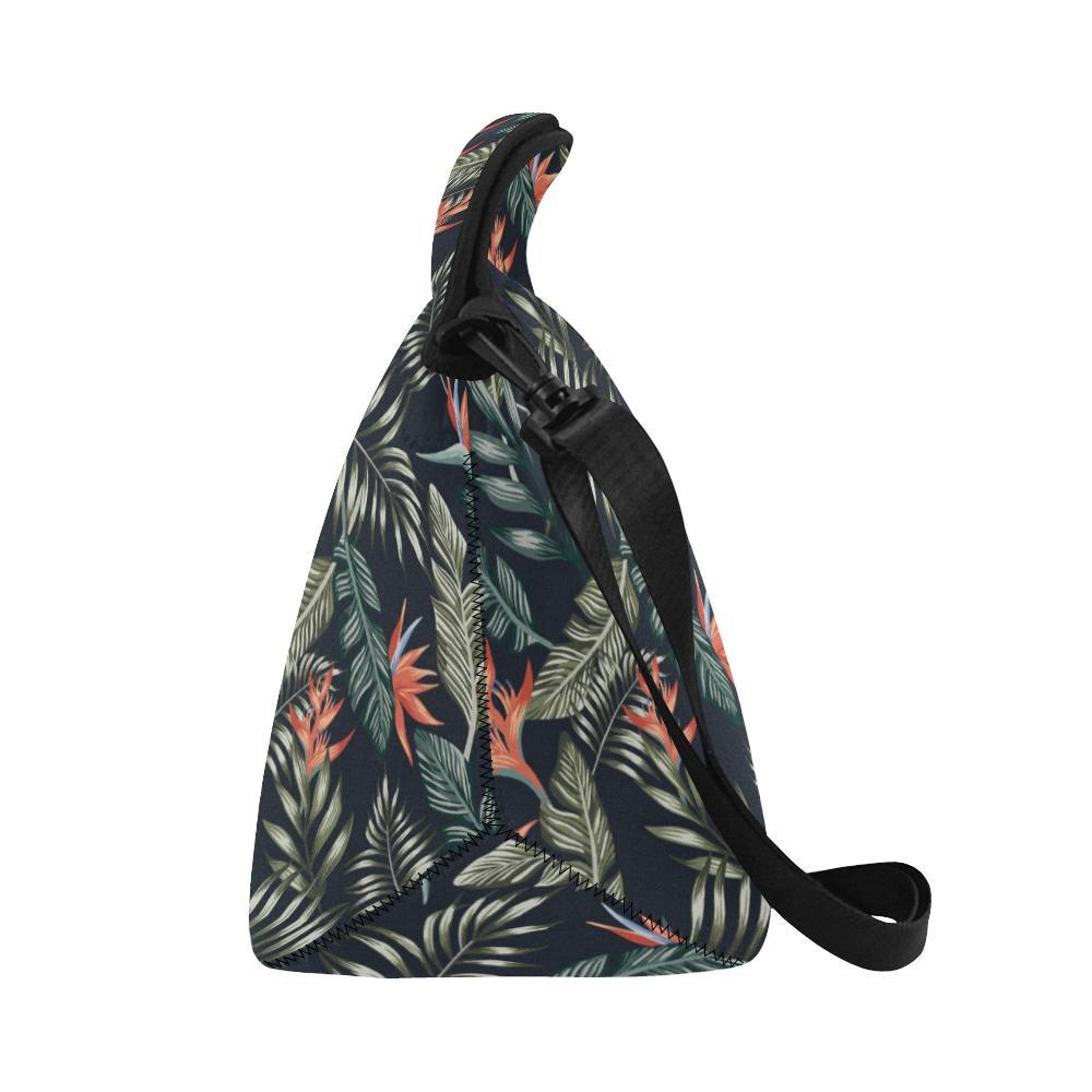 Bird Of Paradise Pattern Print Design BOP02 Neoprene Lunch Bag-JorJune