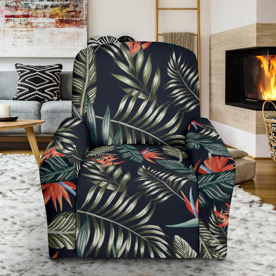 Bird Of Paradise Pattern Print Design BOP02 Recliner Slipcover-JORJUNE.COM