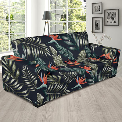 Bird Of Paradise Pattern Print Design BOP02 Sofa Slipcover-JORJUNE.COM