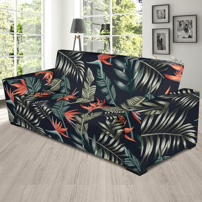 Bird Of Paradise Pattern Print Design BOP02 Sofa Slipcover-JORJUNE.COM