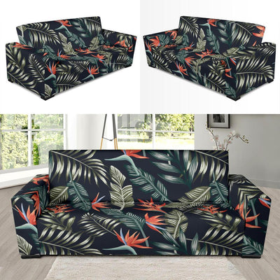 Bird Of Paradise Pattern Print Design BOP02 Sofa Slipcover-JORJUNE.COM