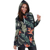 Bird Of Paradise Pattern Print Design BOP02 Women Hoodie Dress