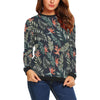 Bird Of Paradise Pattern Print Design BOP02 Women Long Sleeve Sweatshirt-JorJune