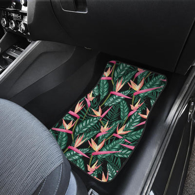 Bird Of Paradise Pattern Print Design BOP03 Car Floor Mats-JorJune