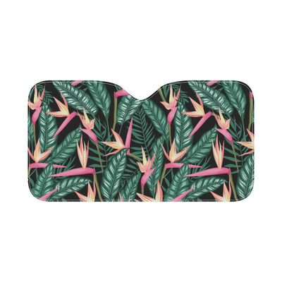 Bird Of Paradise Pattern Print Design BOP03 Car Sun Shade-JorJune