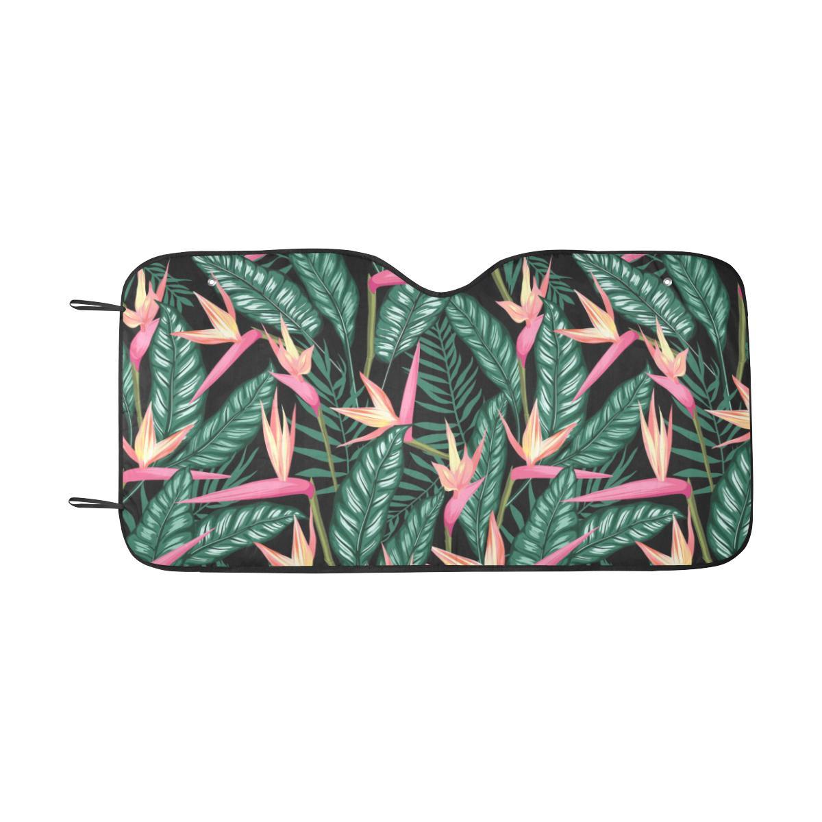 Bird Of Paradise Pattern Print Design BOP03 Car Sun Shade-JorJune